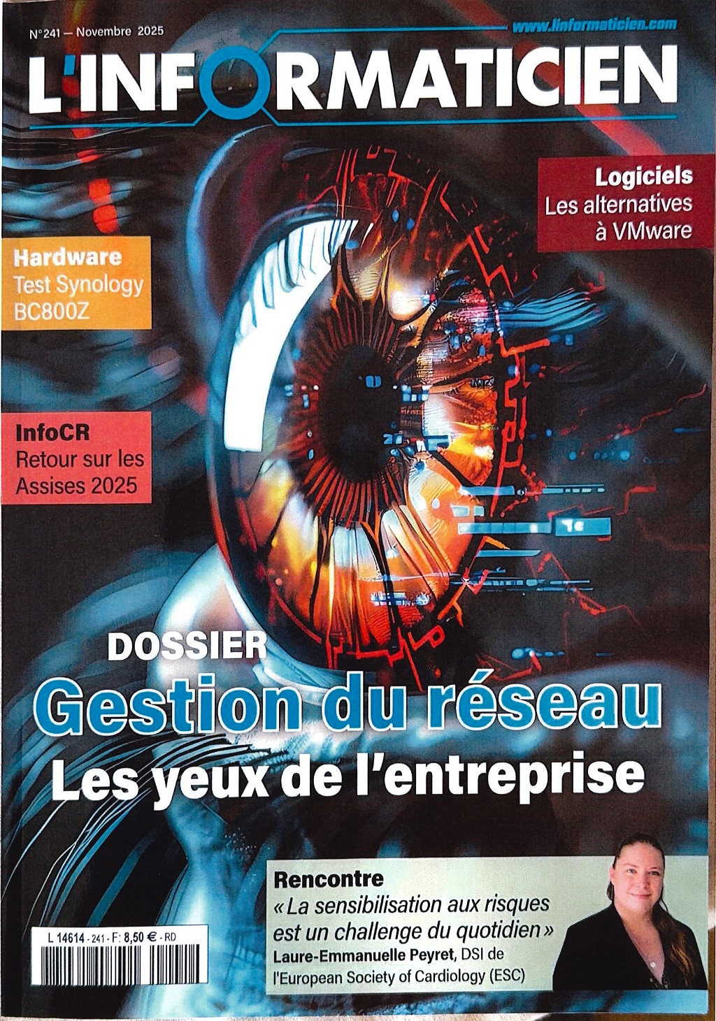 Retrouver l’article de Laure-Emmanuelle PEYRET, DSI de l’European Society of Cardiologie ESC à la Une de L’INFORMATICIEN